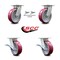 Service Caster 6 Inch Kingpinless Poly on Aluminum Wheel Caster Swivel Locks 2 Brakes SCC, 2PK SCC-KP30S620-PAR-BSL-2-SLB-2 - alternate 3